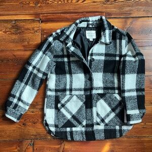 Black & White Plaid Shacket